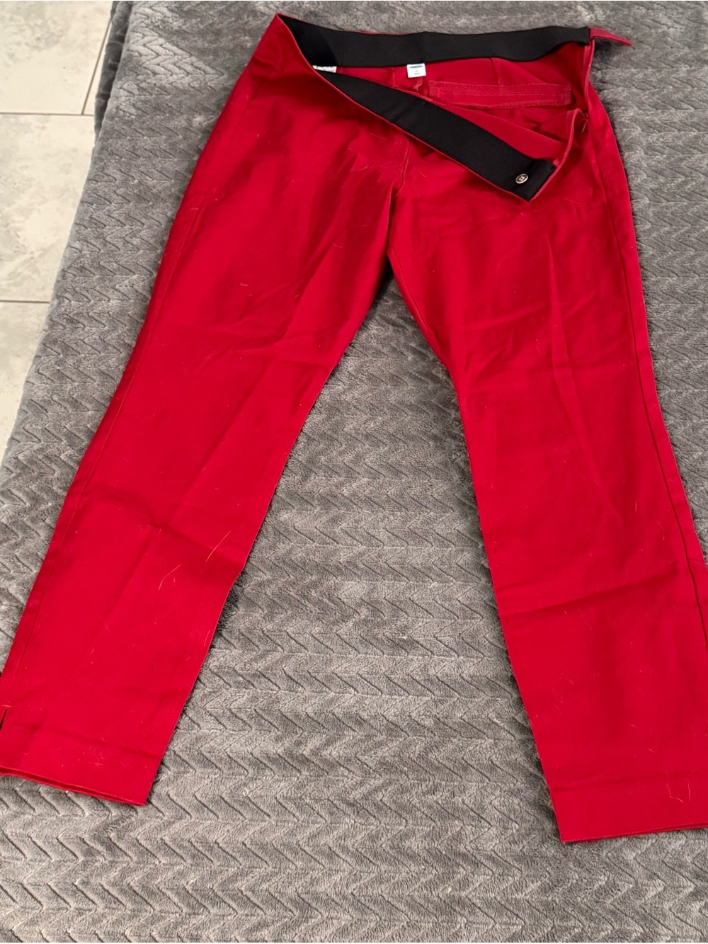 Bright Red Old Navy Stretch Dress Pants